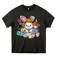 Asphalt Easter Day Camper  Happy Easter Day Heavy Core Tee - CowGirlArtShop