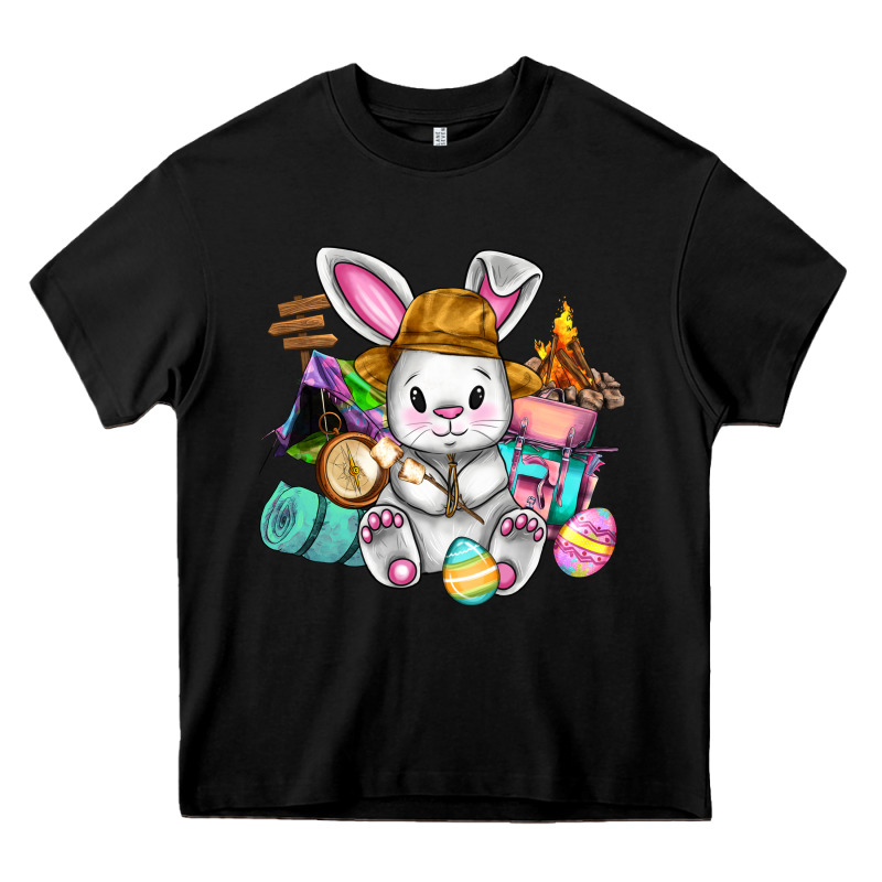 Easter Day Camper  Happy Easter Day Heavy Core Tee by CowGirlArtShop | Teevron