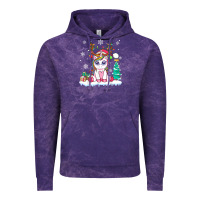 Cloud Purple cute unicorn christmas shirt kid girls women deer santa xmas 1 Vintage Hoodie - linhVisuals