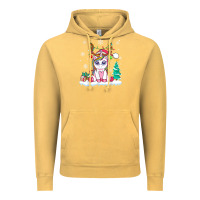 Vintage Mustard cute unicorn christmas shirt kid girls women deer santa xmas 1 Vintage Hoodie - linhVisuals