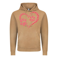 Vintage Camel funny valentine day gift t  shirt paw print heart dog cat owner lover Vintage Hoodie - linhVisuals