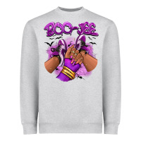 Heather Grey Boo-jee Halloween afro sneakers Heavyweight Sweatshirt - RanaPortraitStore