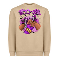 Boo-jee Halloween Afro Sneakers Heavyweight Sweatshirt | Teevron