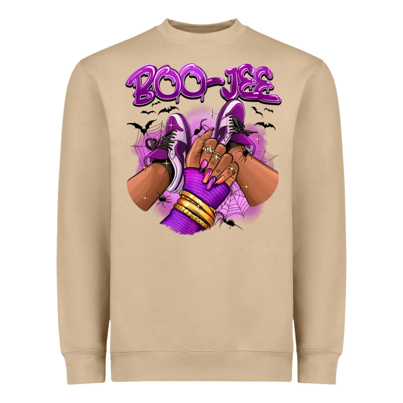 Boo-jee Halloween Afro Sneakers Heavyweight Sweatshirt by RanaPortraitStore | Teevron