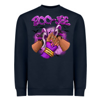 Navy Boo-jee Halloween afro sneakers Heavyweight Sweatshirt - RanaPortraitStore