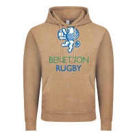 Vintage Coffee benetton rugby in italy Vintage Hoodie - linhVisuals