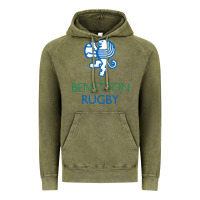 Vintage Olive benetton rugby in italy Vintage Hoodie - linhVisuals