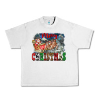 Lunar Rock Merry Christmas Santa Sleigh Urban Heavy Tee - FaDigitalArtStudio