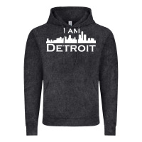 Vintage Black I Am Detroit Vintage Hoodie - linhVisuals