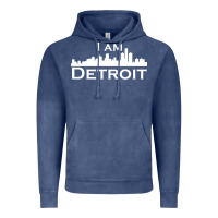 Vintage Denim I Am Detroit Vintage Hoodie - linhVisuals
