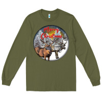 Mule Buck Deer Christmas Long Sleeve Tee | Teevron