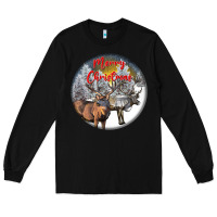 Black mule buck deer christmas Long Sleeve Tee - LillyAllenDesigns