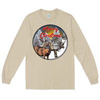 Mushroom mule buck deer christmas Long Sleeve Tee - LillyAllenDesigns