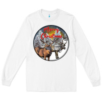 White mule buck deer christmas Long Sleeve Tee - LillyAllenDesigns