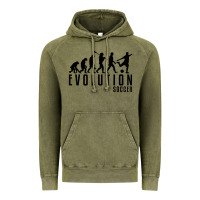 Vintage Olive soccer evolution Vintage Hoodie - linhVisuals