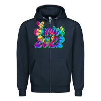 Navy senior 2022 Zipper Hoodie - JahusDesignShop