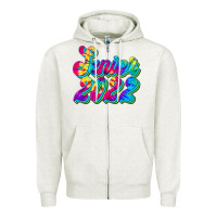 Oatmeal Heather senior 2022 Zipper Hoodie - JahusDesignShop