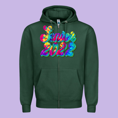 Senior 2022 Zipper Hoodie Designed By Jahusdesignshop