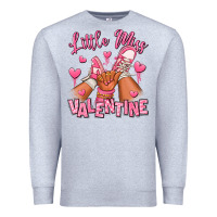 Heather Grey little miss valentine afro kid sneakers Premium Sweatshirt - RanaPortraitStore