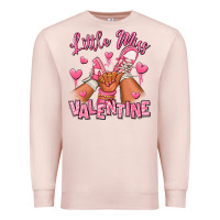 Pale Pink little miss valentine afro kid sneakers Premium Sweatshirt - RanaPortraitStore