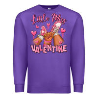 Purple little miss valentine afro kid sneakers Premium Sweatshirt - RanaPortraitStore