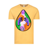 Vintage Mustard halloween hands teardrop Vintage Tee - BundleAndBundleShop