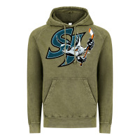 Vintage Olive the barracuda san jose Vintage Hoodie - linhVisuals