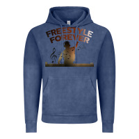 Vintage Denim freestyle dj 80s electronic dance music great concert Vintage Hoodie - linhVisuals