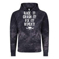 Cloud Black funny drone racing design men women drone pilot rc racers Vintage Hoodie - linhVisuals