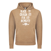 Vintage Coffee funny drone racing design men women drone pilot rc racers Vintage Hoodie - linhVisuals