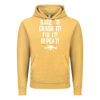 Vintage Mustard funny drone racing design men women drone pilot rc racers Vintage Hoodie - linhVisuals