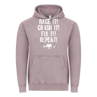 Vintage Zinc funny drone racing design men women drone pilot rc racers Vintage Hoodie - linhVisuals