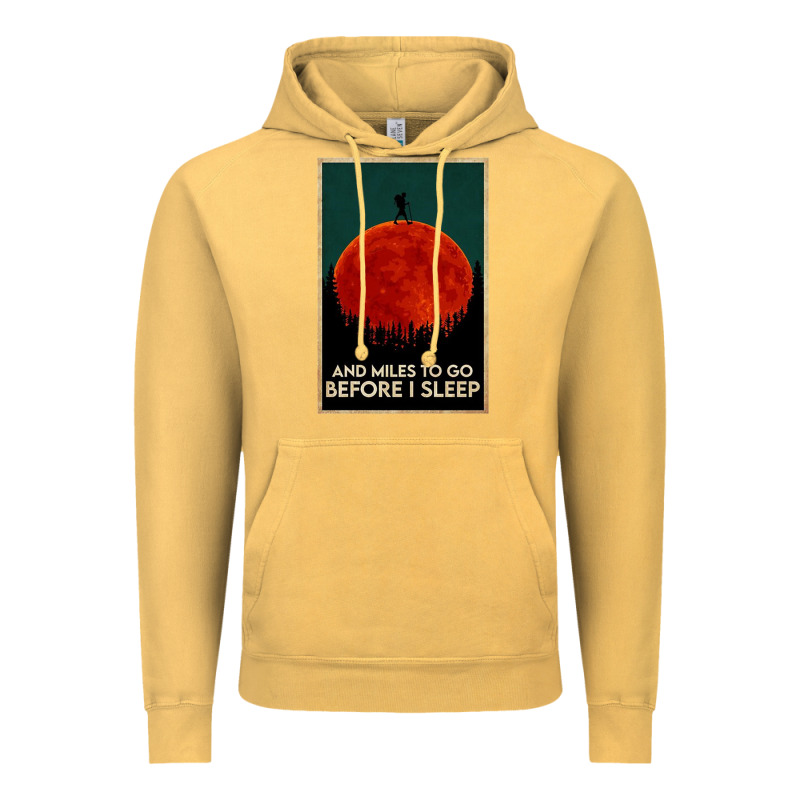 Hiking And Miles To Go Before I Sleep Vintage Hoodie by linhVisuals | Teevron