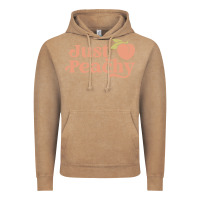 Vintage Coffee just peachy retro 70s georgia peaches summer fruit Vintage Hoodie - linhVisuals