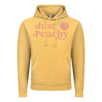 Vintage Mustard just peachy retro 70s georgia peaches summer fruit Vintage Hoodie - linhVisuals