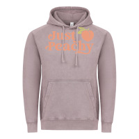 Vintage Zinc just peachy retro 70s georgia peaches summer fruit Vintage Hoodie - linhVisuals