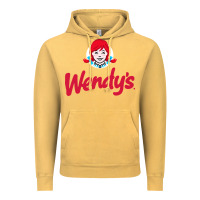 Vintage Mustard wendys restaurant Vintage Hoodie - linhVisuals