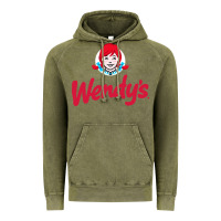 Vintage Olive wendys restaurant Vintage Hoodie - linhVisuals