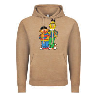 Vintage Coffee bert and ernie Vintage Hoodie - linhVisuals