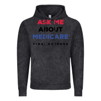 Vintage Black ask me about medicare final expense Vintage Hoodie - linhVisuals
