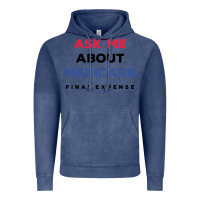Vintage Denim ask me about medicare final expense Vintage Hoodie - linhVisuals