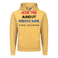 Vintage Mustard ask me about medicare final expense Vintage Hoodie - linhVisuals