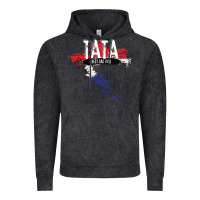 Vintage Black mens tata croatian father croatia bester papa father's day Vintage Hoodie - linhVisuals