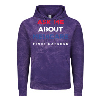 Cloud Purple ask me about medicare final expense Vintage Hoodie - linhVisuals