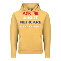 Vintage Mustard ask me about medicare final expense Vintage Hoodie - linhVisuals