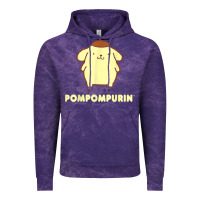 Cloud Purple pompompurin character front and back t shirt Vintage Hoodie - linhVisuals