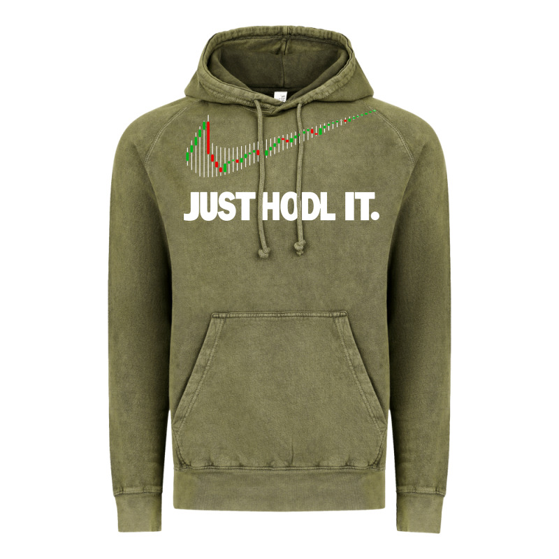 Just Hodl It Vintage Hoodie by linhVisuals | Teevron
