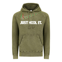 Vintage Olive just hodl it Vintage Hoodie - linhVisuals