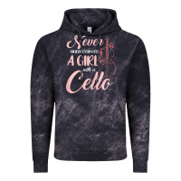 Cloud Black never underestimate a girl with a cello Vintage Hoodie - linhVisuals
