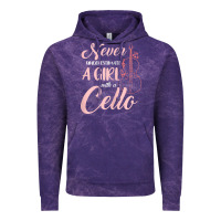 Never Underestimate A Girl With A Cello Vintage Hoodie | Teevron